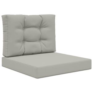 vidaXL Coj&iacute;n para sof&aacute; de exterior Poli&eacute;ster Gris 60 x 60 cm