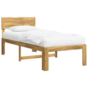 vidaXL Estructura de Cama Individual con Cabecera ROSTOCK Blanco