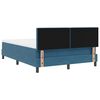 vidaXL Cama tipo Box Spring Azul Oscuro 140 x 200 cm Terciopelo