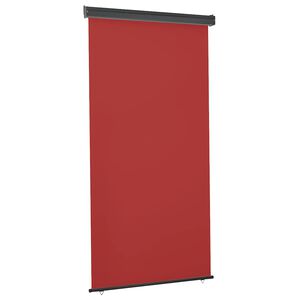 vidaXL Toldo lateral de balc&oacute;n rojo 125x250 cm