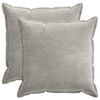 vidaXL Funda de almohada 2 uds. HOUTEN Gris Claro 70 x 70 cm