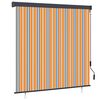 vidaXL Estor enrollable de exterior amarillo y azul 160x250 cm