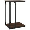 vidaXL Mesa auxiliar madera contrachapada marr&oacute;n roble 40x30x60 cm
