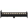 vidaXL Estructura de cama sin colch&oacute;n roble negro 135x190 cm