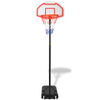 vidaXL Canasta de baloncesto port&aacute;til 250 cm