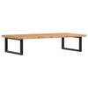 vidaXL Estante de lavabo de pared de acero y madera maciza de roble