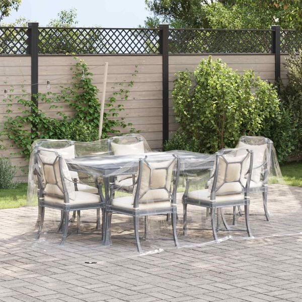 vidaXL Lona Transparente 3 x 4 m PVC