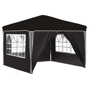 vidaXL Carpa Plegable para Fiestas 288 x 288 x 245 cm Negro