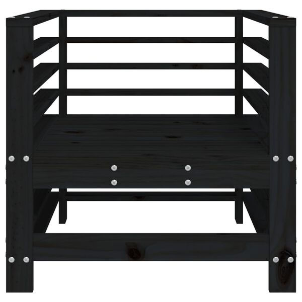 vidaXL Sillones de jard&iacute;n 2 unidades madera maciza pino negro