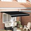 vidaXL Toldo Retr&aacute;ctil Negro 300 x 250 cm Tela y Metal