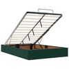 vidaXL Estructura cama otomana colch&oacute;n terciopelo verde oscuro