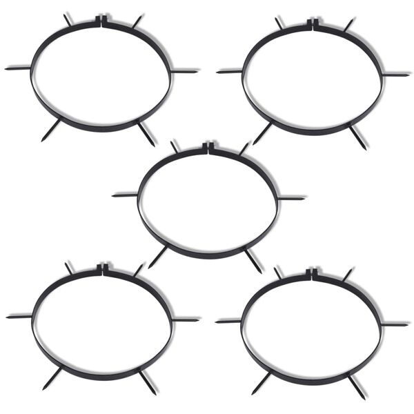 Rodillo negro de jardín para el césped con 5 bandas aireadoras 30 cm