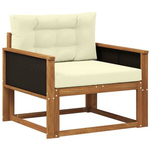 vidaXL Sof&aacute; intermedio de exterior Natural