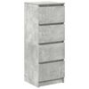 vidaXL Aparador contrachapada gris 37,5x35x76 cm madera ingenier&iacute;a