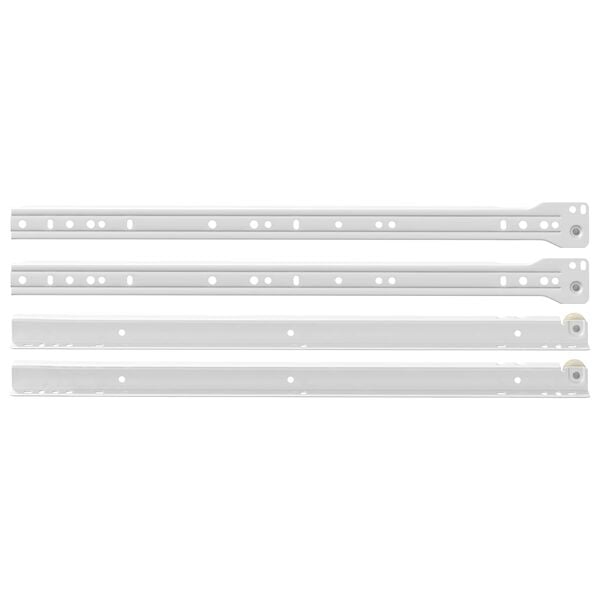 vidaXL Deslizador de caj&oacute;n 2 pcs 450 mm Acero