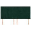 vidaXL Cabecero Terciopelo Verde Oscuro 180x5x118/128 cm