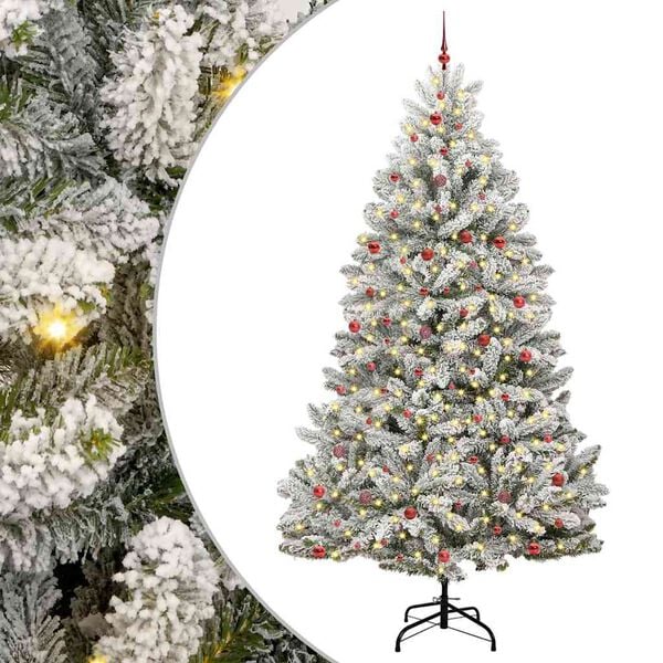 vidaXL &Aacute;rbol de Navidad artificial Verde y 300 cm PVC y Metal