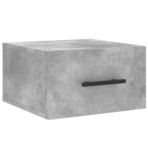vidaXL Mesita de noche de pared color gris hormig&oacute;n 35x35x20 cm