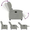 vidaXL Sill&oacute;n reclinable el&eacute;ctrico de terciopelo gris claro