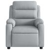 vidaXL Sillón reclinable de masaje de tela gris claro