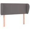 vidaXL Cabecero de cuero sint&eacute;tico gris 83x23x78/88 cm
