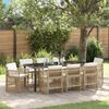 vidaXL Conjunto de Comedor de Jard&iacute;n 9 pcs Beige