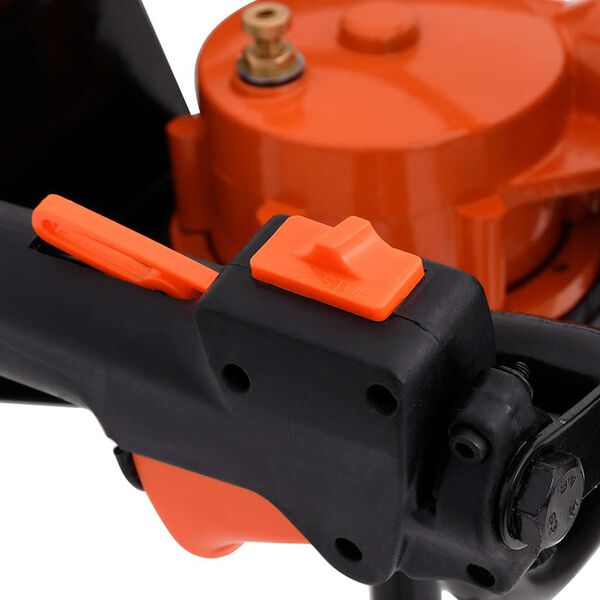 vidaXL Set de ahoyadora con barrena perforadora de suelo de acero