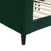 vidaXL Sof&aacute; cama sin colch&oacute;n terciopelo verde oscuro 90x200cm