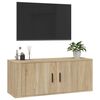vidaXL Mueble para TV de pared roble Sonoma 100x34,5x40 cm