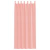 vidaXL Cortinas de gasa con trabillas 2 uds rosa 140x245 cm
