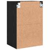 vidaXL Mueble colgante con estante Roble negro 40 x 29,5 x 60 cm