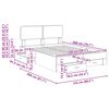 vidaXL Estructura de cama con caj&oacute;n 150 x 200 cm Madera de ingenier&iacute;a