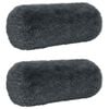 vidaXL Funda de almohada 2 pcs HEERLEN Gris antracita &Oslash; 15 x 40 cm