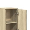 vidaXL Armario de ba&ntilde;o madera contrachapada roble Sonoma 30x30x190 cm
