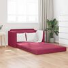 vidaXL Sof&aacute; cama 110cm Rojo vino Terciopelo
