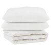 vidaXL Edred&oacute;n con almohada 3 uds. Microfibra