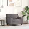 vidaXL Sill&oacute;n cuero sint&eacute;tico gris 60 cm