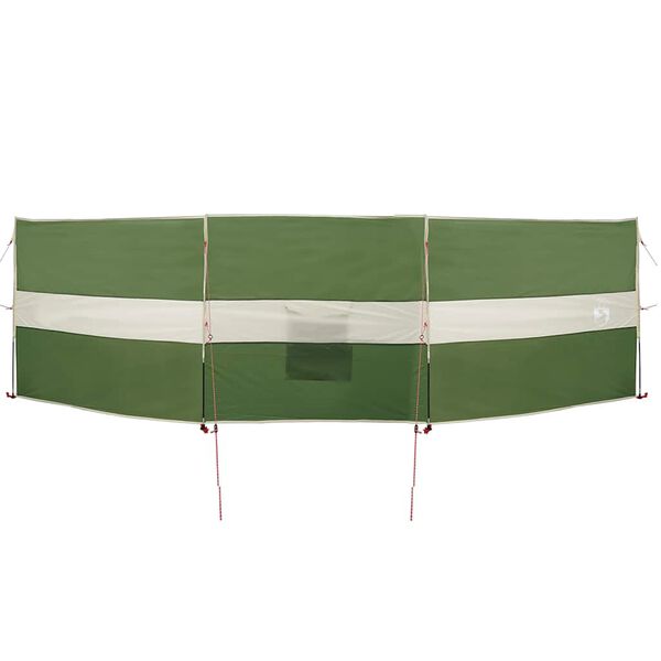 vidaXL Cortaviento de camping impermeable verde 490x123 cm