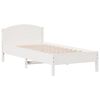 vidaXL Estructura de cama sin colch&oacute;n madera de pino blanca 90x200 cm