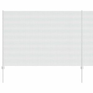 vidaXL Valla con Poste Plateado