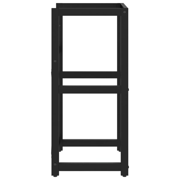 vidaXL Estructura de lavabo de hierro negro 40x38x83 cm
