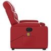 vidaXL Sillón de majaje elevable eléctrico cuero artificial rojo