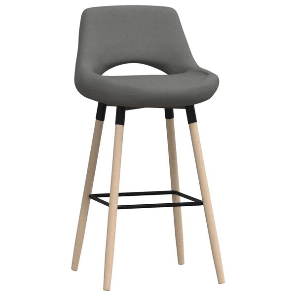 vidaXL Taburetes de barra de cocina 2 unidades tela gris claro