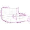 vidaXL Estructura de cama otomana colchones terciopelo rosa 160x200cm
