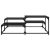 vidaXL Mesa de centro Roble Negro 107 x 107 x 40 cm