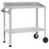 vidaXL Mesa de Trasplante con Ruedas 96 x 50 x 89 cm Acero inoxidable
