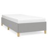 vidaXL Estructura de cama sin colch&oacute;n tela gris claro 80x200 cm