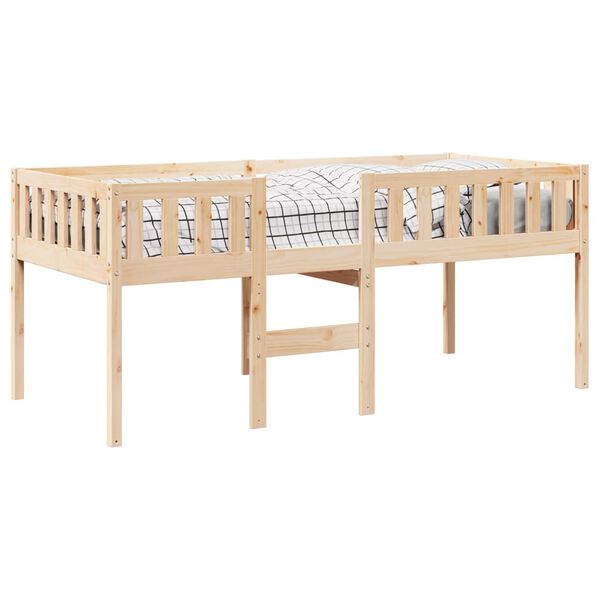 vidaXL Cama para ni&ntilde;os sin colch&oacute;n madera maciza de pino 90x200 cm