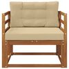 vidaXL Sof&aacute; intermedio de exterior Madera de Acacia S&oacute;lida Natural