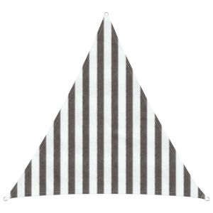 vidaXL Toldo Vela 2 x 2 x 2 m HDPE Triangular Gris claro y blanco.
